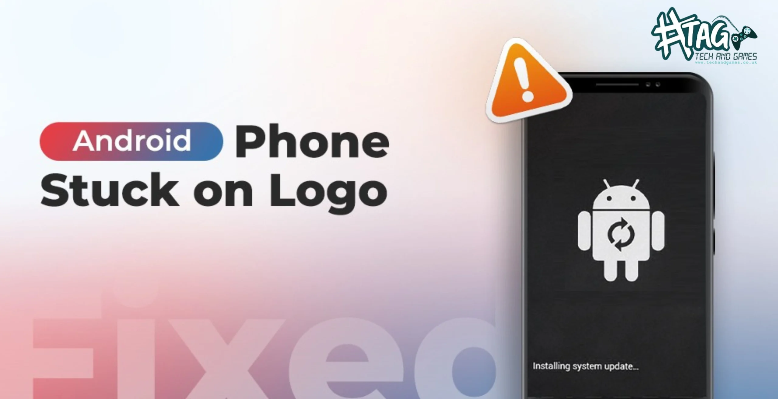 Phones Get Stuck on the Logo